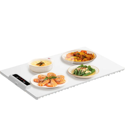 Electric Warming Tray with Adjustable Temperature for Parties & Family Gatherings - Fast Heating Silicone Plate