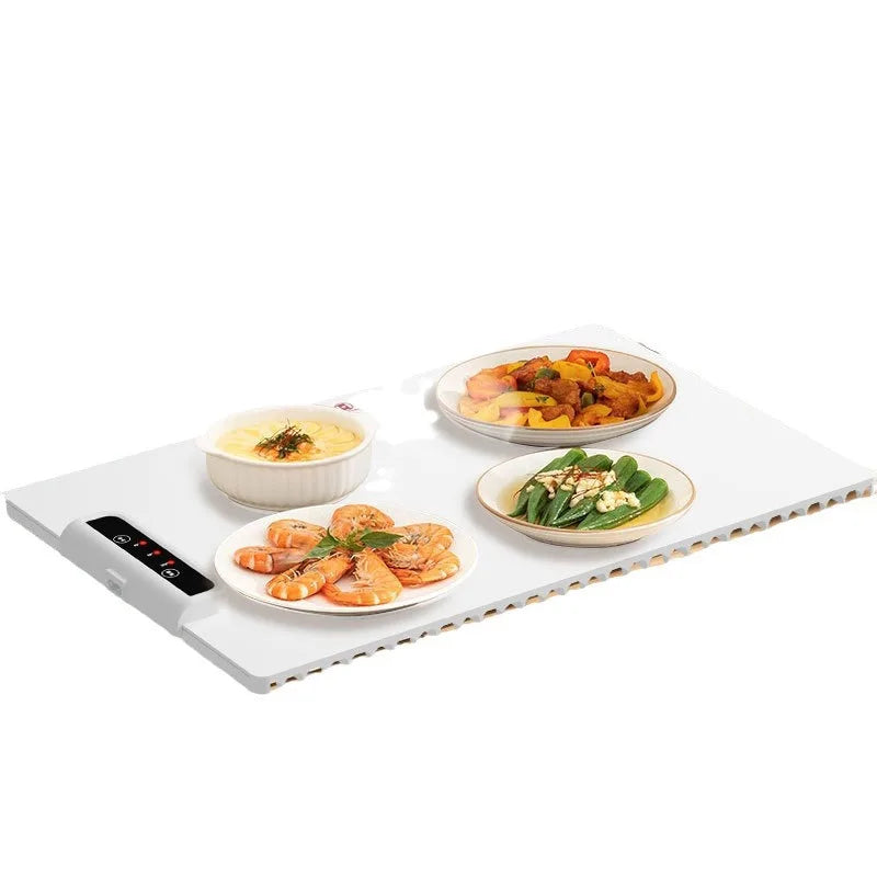 Electric Warming Tray with Adjustable Temperature for Parties & Family Gatherings - Fast Heating Silicone Plate